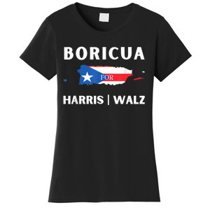 Puerto Ricans Harris 2024 Boricua For Harris Waltz Women's T-Shirt