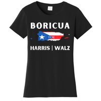 Puerto Ricans Harris 2024 Boricua For Harris Waltz Women's T-Shirt