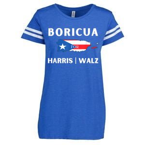 Puerto Ricans Harris 2024 Boricua For Harris Waltz Enza Ladies Jersey Football T-Shirt