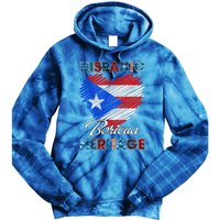 Puerto Rican Hispanic Heritage Boricua Puerto Rico Flag Tie Dye Hoodie