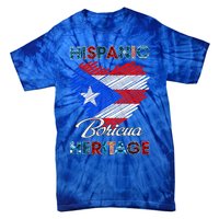 Puerto Rican Hispanic Heritage Boricua Puerto Rico Flag Tie-Dye T-Shirt