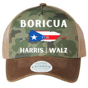 Puerto Ricans Harris 2024 Boricua For Harris Waltz Legacy Tie Dye Trucker Hat