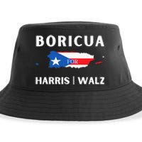 Puerto Ricans Harris 2024 Boricua For Harris Waltz Sustainable Bucket Hat