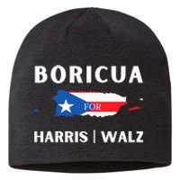 Puerto Ricans Harris 2024 Boricua For Harris Waltz Sustainable Beanie