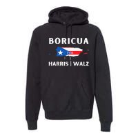 Puerto Ricans Harris 2024 Boricua For Harris Waltz Premium Hoodie