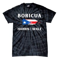 Puerto Ricans Harris 2024 Boricua For Harris Waltz Tie-Dye T-Shirt