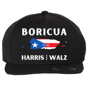 Puerto Ricans Harris 2024 Boricua For Harris Waltz Wool Snapback Cap