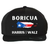 Puerto Ricans Harris 2024 Boricua For Harris Waltz Wool Snapback Cap