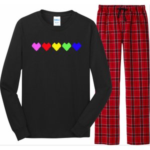 Pride Rainbow Hearts Long Sleeve Pajama Set