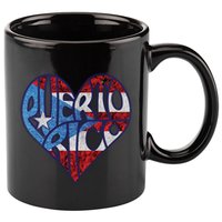Puerto Rico Heart 11oz C Handle Ceramic Mug
