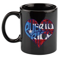 Puerto Rico Heart 11oz C Handle Ceramic Mug