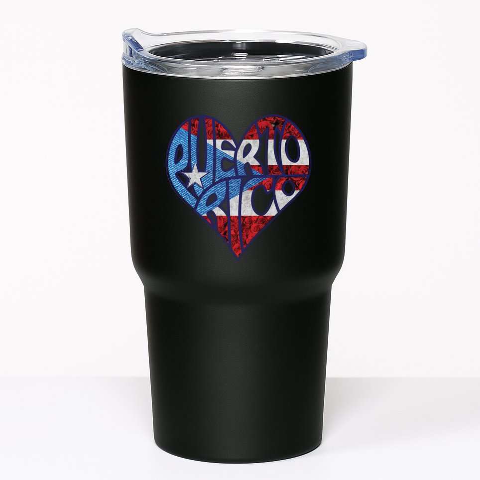 Puerto Rico Heart Tumbler