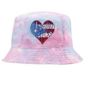 Puerto Rico Heart Tie-Dyed Bucket Hat