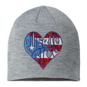 Puerto Rico Heart Sustainable Beanie