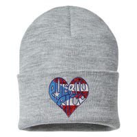 Puerto Rico Heart Sustainable Knit Beanie