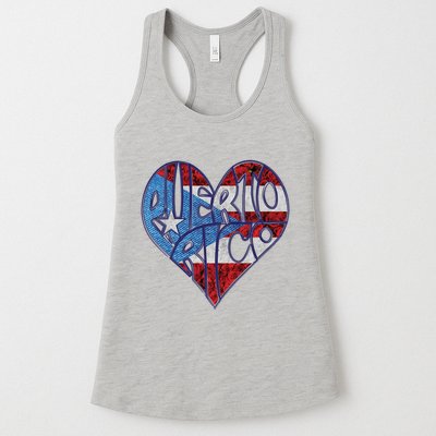 Puerto Rico Heart Womens Tank Top