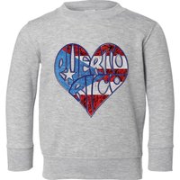 Puerto Rico Heart Toddler Sweatshirt