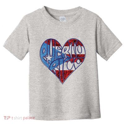 Puerto Rico Heart Toddler T-Shirt
