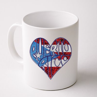 Puerto Rico Heart Coffee Mug