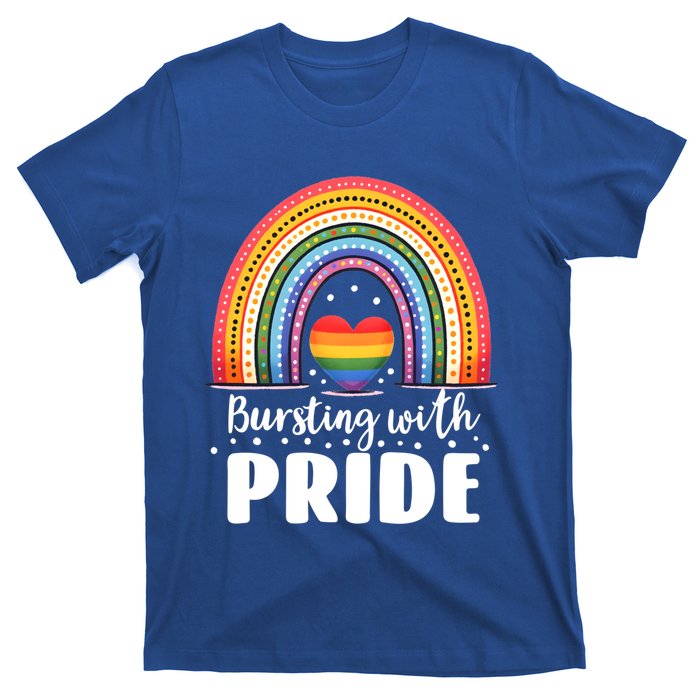 Pride Rainbow Heart Pride Gift Bursting With Pride Gift T-Shirt