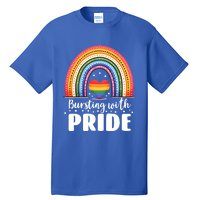 Pride Rainbow Heart Pride Gift Bursting With Pride Gift Tall T-Shirt