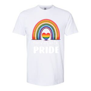 Pride Rainbow Heart Pride Gift Bursting With Pride Gift Softstyle CVC T-Shirt