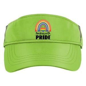 Pride Rainbow Heart Pride Gift Bursting With Pride Gift Adult Drive Performance Visor