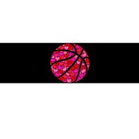 Pink Red Heart Valentines Day Gift Women Girls Basketball Bumper Sticker