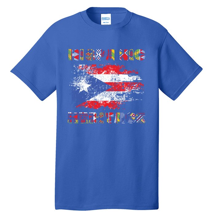 Puerto Rico Hispanic Heritage Month Gift Design Idea Gift Tall T-Shirt