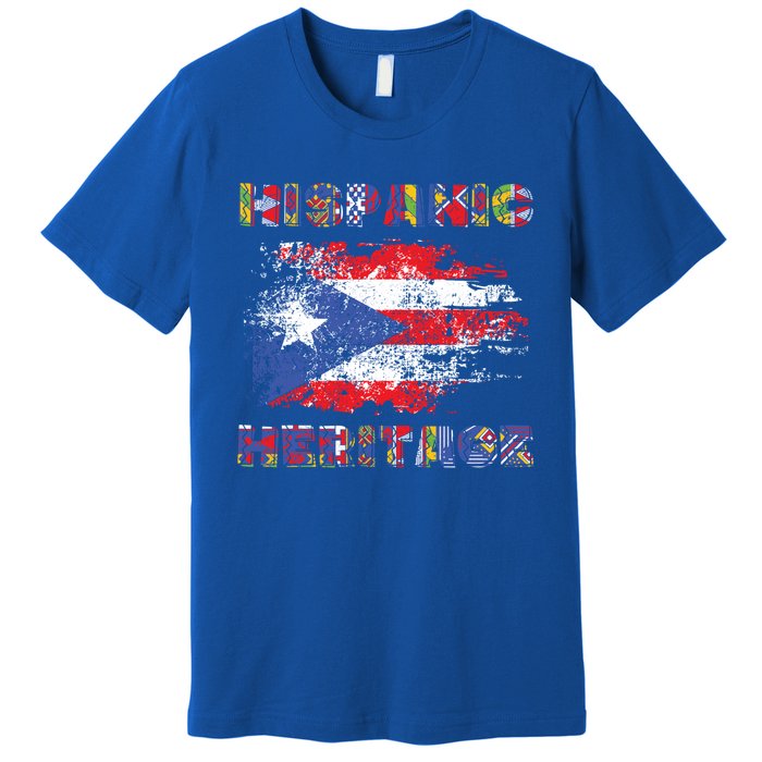 Puerto Rico Hispanic Heritage Month Gift Design Idea Gift Premium T-Shirt