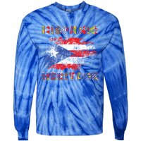 Puerto Rico Hispanic Heritage Month Gift Design Idea Gift Tie-Dye Long Sleeve Shirt