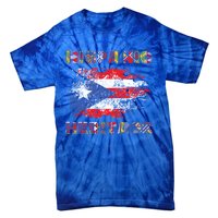 Puerto Rico Hispanic Heritage Month Gift Design Idea Gift Tie-Dye T-Shirt