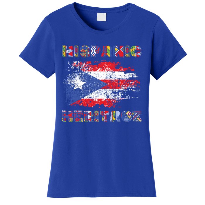 Puerto Rico Hispanic Heritage Month Gift Design Idea Gift Women's T-Shirt