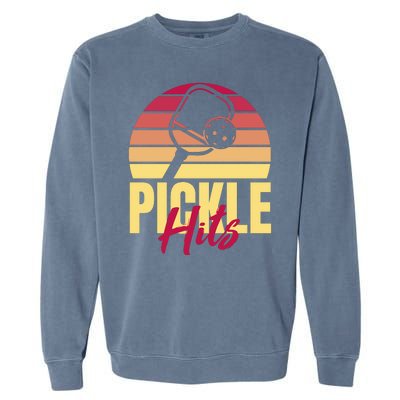 Pickleball Retro Hits Garment-Dyed Sweatshirt