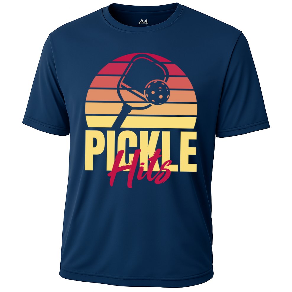 Pickleball Retro Hits Cooling Performance Crew T-Shirt