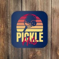 Pickleball Retro Hits Coaster