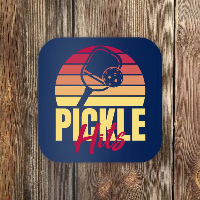 Pickleball Retro Hits Coaster