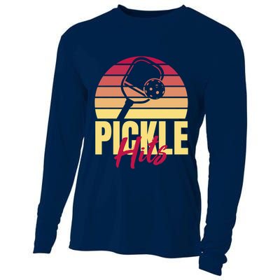 Pickleball Retro Hits Cooling Performance Long Sleeve Crew