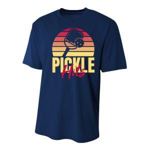 Pickleball Retro Hits Youth Performance Sprint T-Shirt