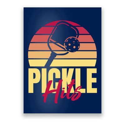 Pickleball Retro Hits Poster