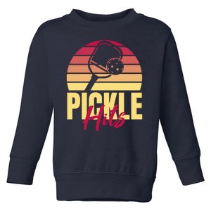 Pickleball Retro Hits Toddler Sweatshirt