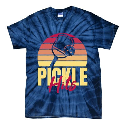 Pickleball Retro Hits Tie-Dye T-Shirt