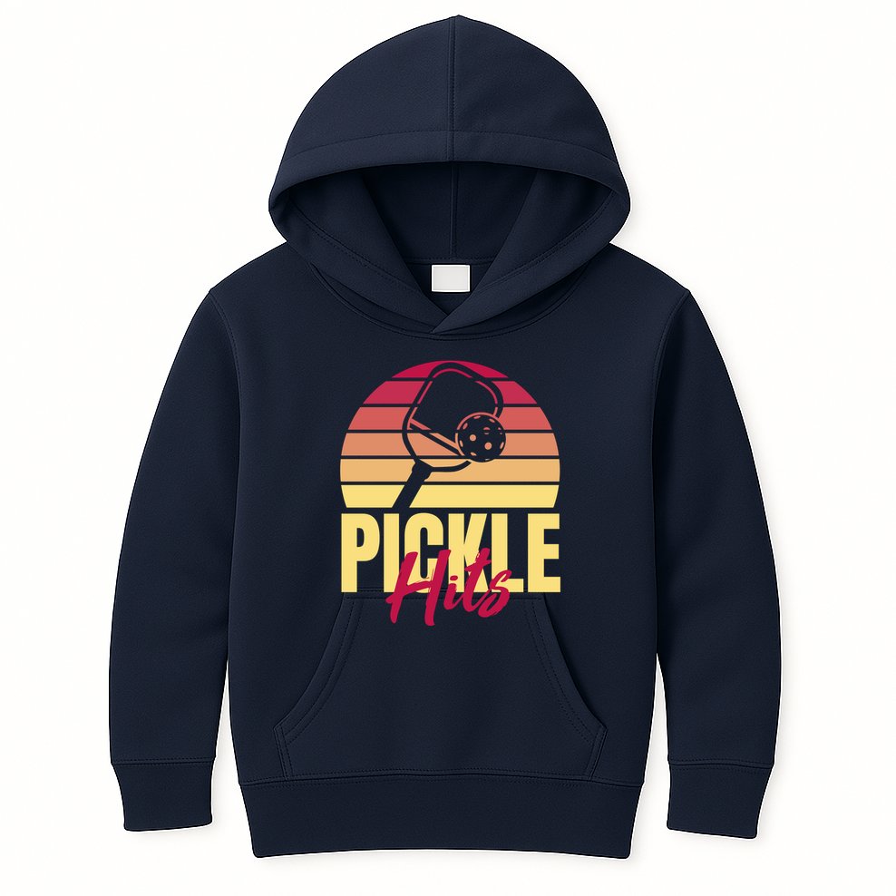 Pickleball Retro Hits Kids Hoodie