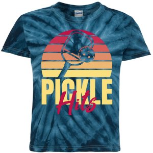 Pickleball Retro Hits Kids Tie-Dye T-Shirt