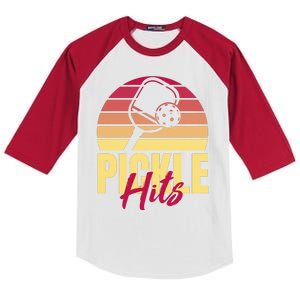 Pickleball Retro Hits Kids Colorblock Raglan Jersey