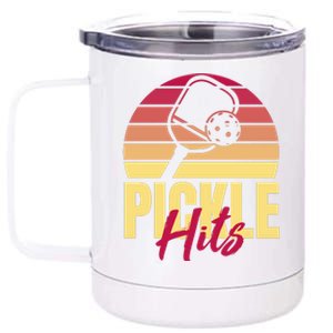 Pickleball Retro Hits 12 oz Stainless Steel Tumbler Cup