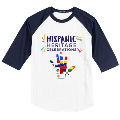 Puerto Rico Hispanic Heritage Gift Idea Funny Gift Baseball Sleeve Shirt