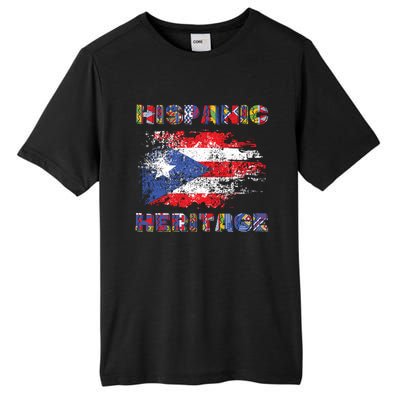 Puerto Rico Hispanic Heritage Month Gift Design Idea Gift Tall Fusion ChromaSoft Performance T-Shirt