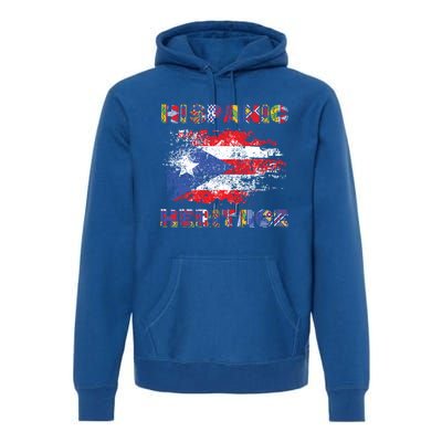 Puerto Rico Hispanic Heritage Month Gift Design Idea Gift Premium Hoodie