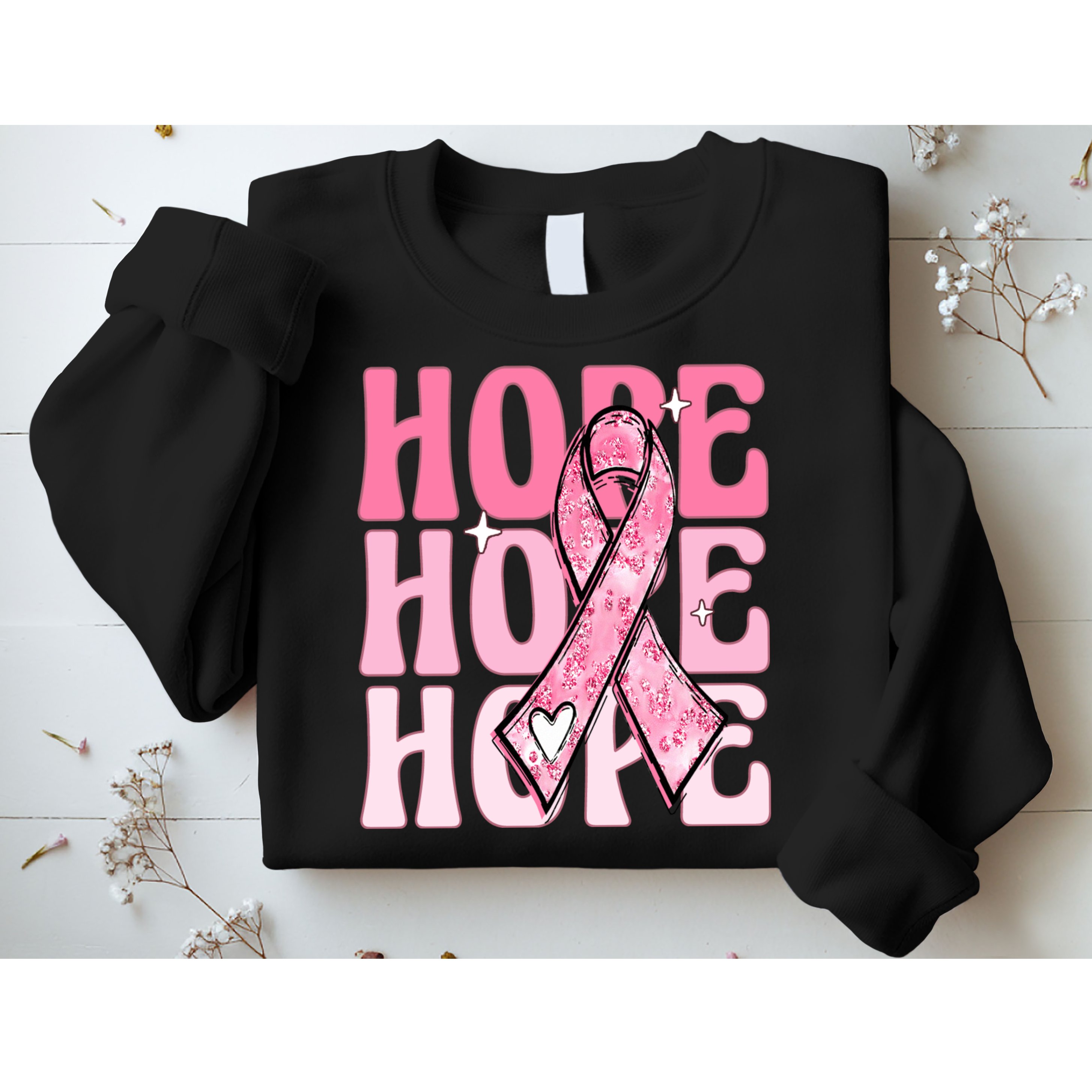 Pink Ribbon Hope Breast Cancer Sweatshirt